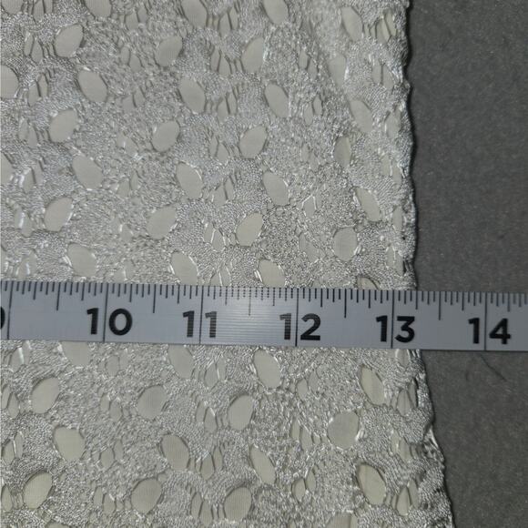 Gilli Dress Womens Small White Mini Dress Lace Overlay Stretch Flowy Cottagecore - Picture 11 of 13